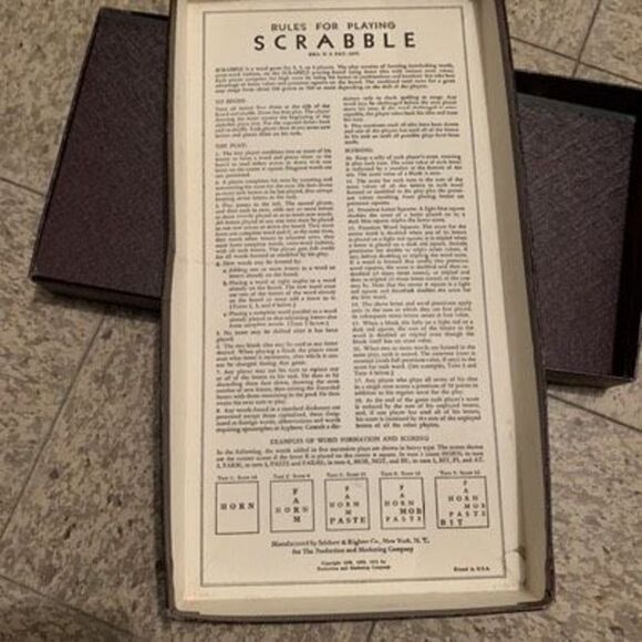 Selchow & Righter Scrabble 1948, 1949, 1953 Complete - Picture 5 of 12